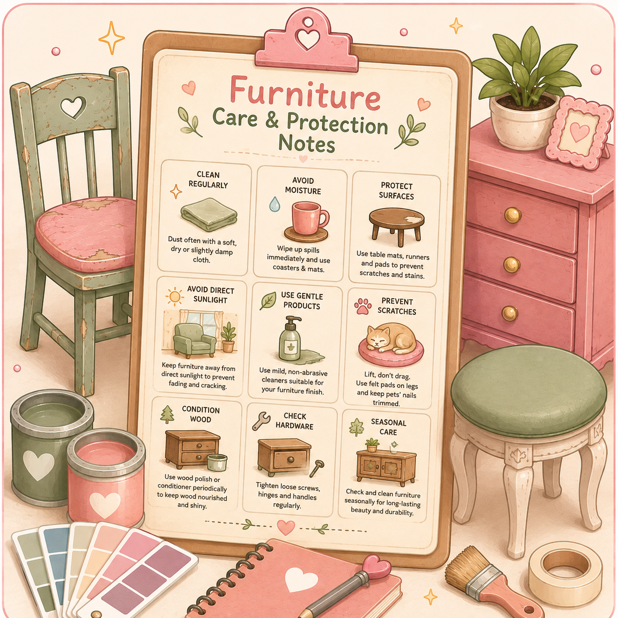Furniture Care & Protection Notes