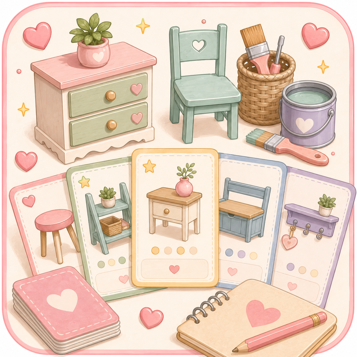 Beginner Furniture Project Cards